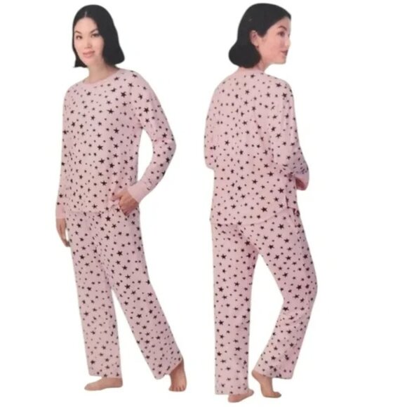 NWOT Kate Spade 2pc Silky Velour Sleep Set | Stars - Picture 2 of 4